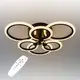 Потолочная LED люстра, светильник светодиодный черный Sunlight  5333/3+3
