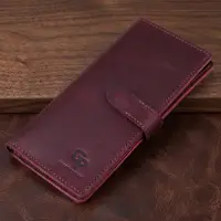 Кожаное женское матовое портмоне GRANDE PELLE 11561 Бордовый