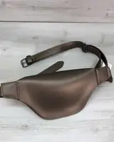 Сумка бананка жіноча «Tery» бронзова