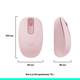 Мышь компьютерная безпроводная Logitech M196 Bluetooth Rose L910-007461 розовая