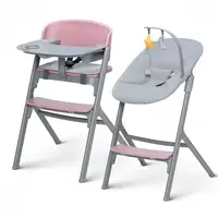 Стульчик для кормления с шезлонгом Kinderkraft Livy Calmee Aster Pink KHLICA00PNK0000