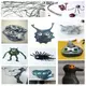 Пластилин магнитный Magnetic Putty в металлическом боксе + 4 глаза Черный