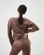 Женский костюм спортивный худи и штаны джогеры велюр 20222151-XL 9816 XL шоколадный