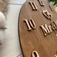 Подарок на деревянную свадьбу деревянные именные часы на стену