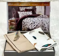 Постельное белье Maison D'or Pulume Volante Beige бежевый Сатин Люкс