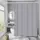 Шторка для ванной и душа с кольцами Bathlux 180x180 см водоотталкивающая,светло-серая