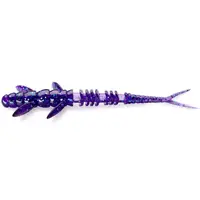 Flit 3" (8pcs.), #060 - Dark Violet/Peacock & Silver