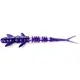 Flit 3" (8pcs.), #060 - Dark Violet/Peacock & Silver