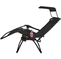 Розкладне садове крісло шезлонг DMS GLS-120B Black