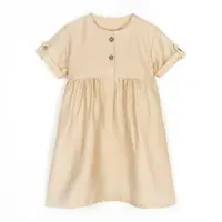 Платье для девочки с пуговицами Beige Elegant