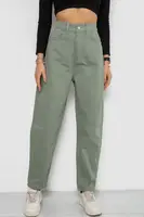 Джинсы женские MOM, цвет оливковый, 250R1120
