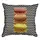 Подушка с мешковины Macarons на фоне зигзага 45x45 см (45PHB_SWE015_WH)