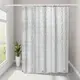 Шторка для ванной комнаты Bathlux 180 x 180 см с водоотталкивающим покрытием, с геометрическим узором