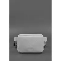 Шкіряна жіноча поясна сумка Dropbag Mini сіра
