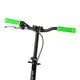 Самокат двухколесный Best Scooter, колеса PU, 1 амортизатор, с ручным тормозом, зажим руля. Black and Green (147565)