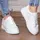 Кеды женские Fashion Adele 3074 41 размер 25,5 см Белый