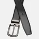 Двусторонний кожаный ремень Borsa Leather C135-4133-1 Черно-коричневый