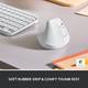 Мышь компьютерная безпроводная Logitech Lift Vertical Ergonomic Mouse Off-White L910-006475 белая
