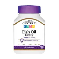 Жирные кислоты 21st Century Fish Oil 1000 mg, 60 капсул