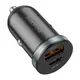 Адаптер автомобильный Borofone Scenery dual port BZ22 |1USB/1Type-C, 30W/3A, PD/QC|