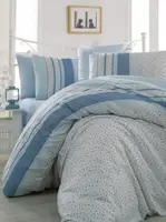 Комплект постільної білизни 160х220 см Ранфорс Defne Blue Arya AR-TR1001994-blue
