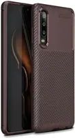 Чехол-накладка Ipaky Carbon Fiber Series/Soft TPU Case Huawei P30 Brown