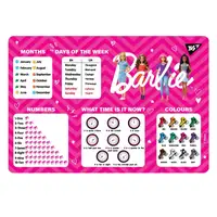 Подкладка для стола с подсказками YES Barbie 492056 43х29 см