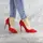 Туфли женские Fashion Vassel 2445 39 размер 24,5 см Красный