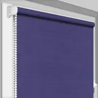 Рулонная штора Rolets Лён 1-2075-2200 220x170 см открытого типа Темно-синяя