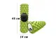 Массажный ролик EasyFit Grid Roller PRO 45 см Салатовый