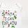 Детское боди с рождественским принтом Santa