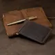 Кожаный мужской зажим для денег GRANDE PELLE 11540 Коричневый