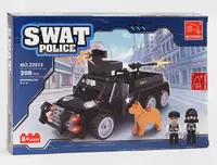 Конструктор AUSINI "Поліційний броньований пікап", 208 деталі. Black (123442)