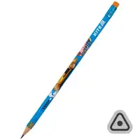 Карандаш графитный с ластиком, тригранный HW