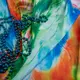 Ткань плательная атлас шелк акварель салат