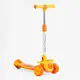 Самокат трехколесный Skyper колеса PU 125 х 40 мм со светом, музыка, руль складной. Orange (144395)