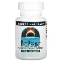 Натуральная добавка Source Naturals BioPerine 10 mg, 120 таблеток