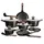 Набір посуду Berlinger Haus Ebony Rosewood СolleСtion BH-1537-N 15 предметів