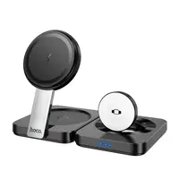 Зарядка Qi HOCO Ingenious 3-in-1 folding magnetic wireless charger CQ11 |15W|