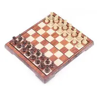 Магнітні шахи під дерево | Chess magnetic wood-plastic 28x16,5 см 3020L RL-KBK