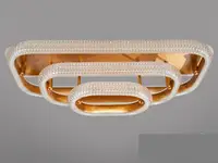 Стельова LED-люстра з діммером і підсвічуванням, 105W MX66004/3 LED 3color dimmerдне