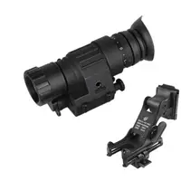 Полный комплект монокуляр ночного видения ПНВ Nectronix CL27-0008 + базовое крепление на шлем Rhino mount