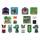 Набор наклеек 2D YES Minecraft Characters 708531 9 наклеек