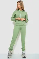 Спорт костюм женский с капюшоном, цвет оливковый, 226R1284