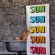 Полотенце пляжное с принтом Sun 150x70 см (PLB_21J003)