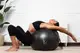 М'яч для фітнесу (фітбол) PowerPlay 4001 Ø65 cm Gymball  Чорний + помпа