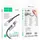 Кабель комбо HOCO USB/Type-C to LED light adapter cable UA38C |0.3M|
