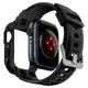 Чехол и ремешок Spigen для Apple Watch 7 / SE / 6 / 5 / 4 (45/44) Rugged Armor Pro 2 in 1, Black (062CS25324)