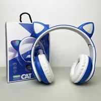 Беспроводные наушники Cat Ear RGB STN-28 (Синий)
