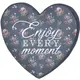 Подушка сердце 3D Enjoy every moment 40х40х7,5 см 3DPS_15L111